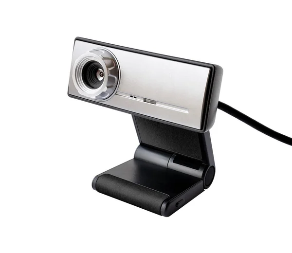 Веб-камера в черном пластиковом корпусе — стоковое фото