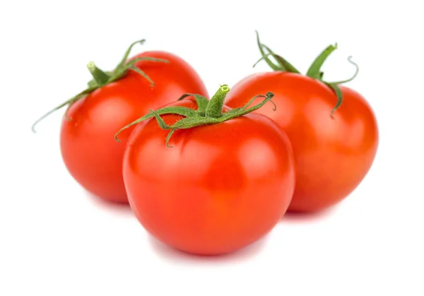 Three red ripe tomatoes — Stock Photo, Image