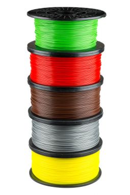 Filament coils for 3d print clipart