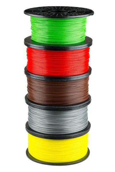 Bobinas de filamento para impressão 3d — Fotografia de Stock