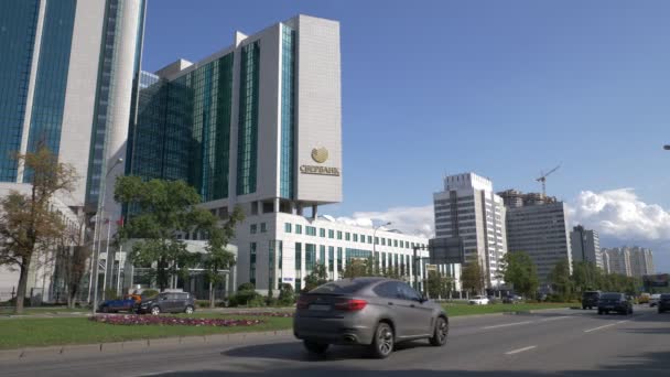 Edifício principal de Sberbank — Vídeo de Stock