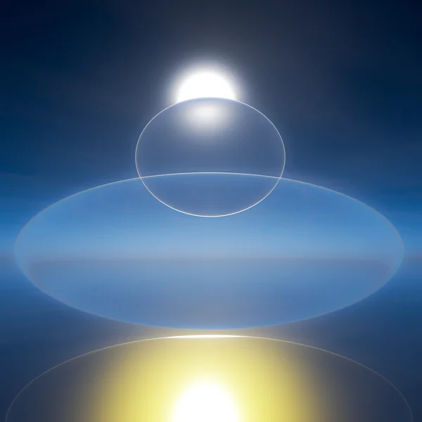 Nap kristály Zen béke háttér — Stock Fotó
