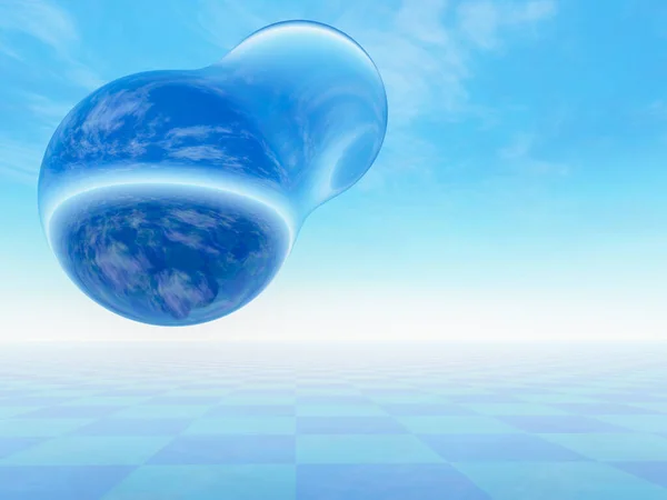 Horizon Future Crystal Orb Blob Background Illustration — Stock Photo, Image