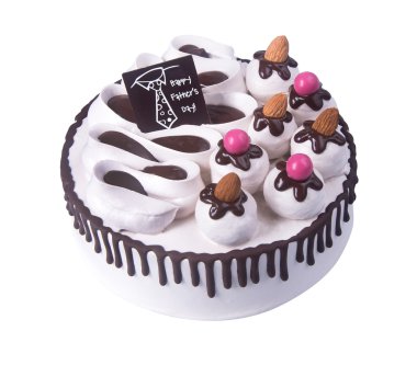 kek veya Babalar günü pasta bir arka plan üzerinde.