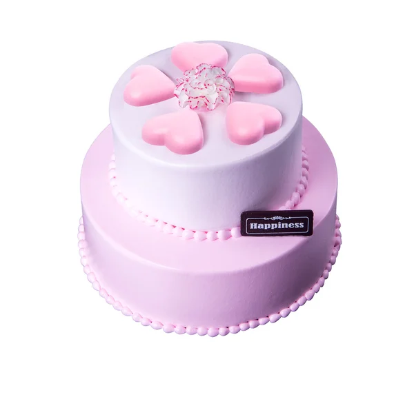 Kuchen oder Muttertagstorte auf Hintergrund. — Stockfoto