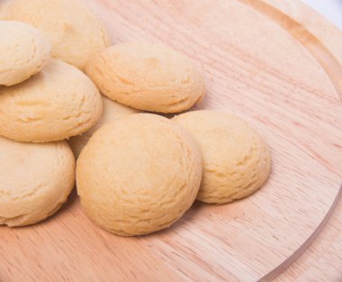 tanımlama bilgilerini veya bir arka plan üzerine tereyağlı kurabiye.