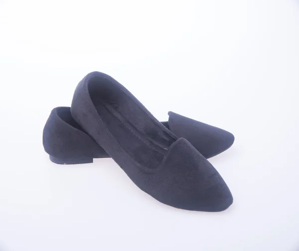 Schoen. zwarte kleur mode vrouw schoenen op een achtergrond. — Stockfoto