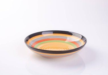 kase ya da arka plan üzerinde seramik tabak.