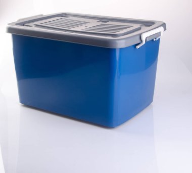 kutusu veya plastik saklama kabı kutusu arka plan üzerinde.