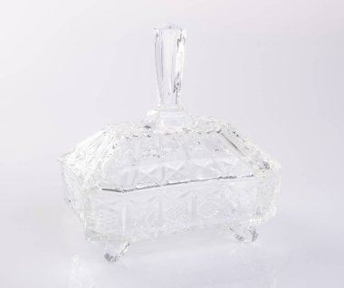 kavanoz veya kristal kavanozun arka planda.