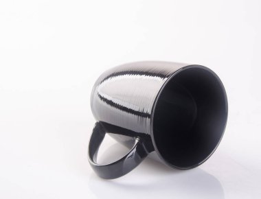 Kupa veya arka plan üzerinde siyah kupa.