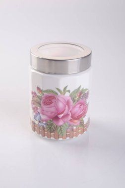 jar veya bir arka plan üzerinde seramik kavanoz.