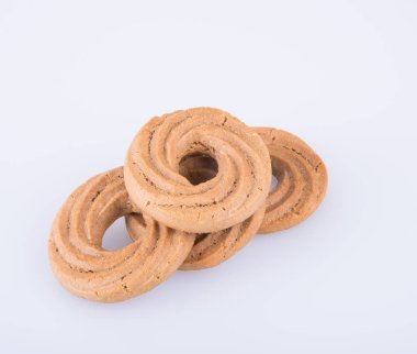 tanımlama bilgisi veya zil bir arka plan üzerinde bisküvi.