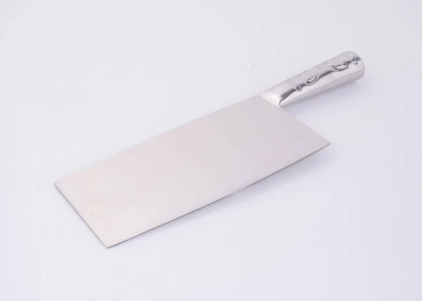 Nóż kuchenny lub nóż ze stali szlachetnej na tle. — Zdjęcie stockowe