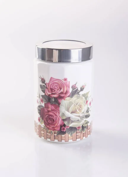 Vaso o vaso di ceramica su sfondo . — Foto Stock
