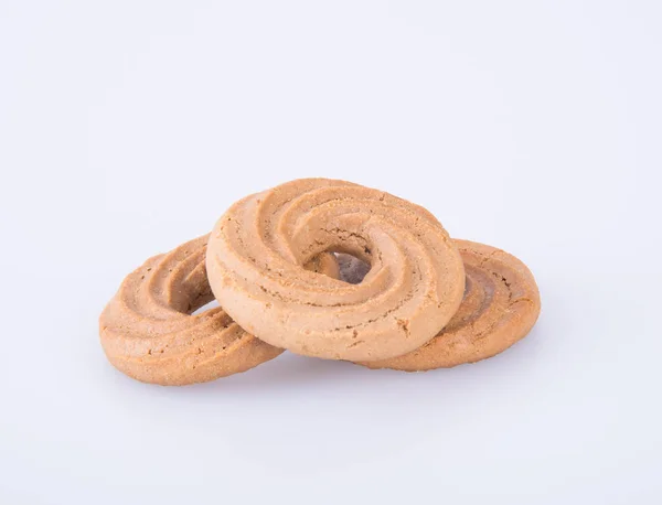 Cookie of ring koekjes op een achtergrond. — Stockfoto