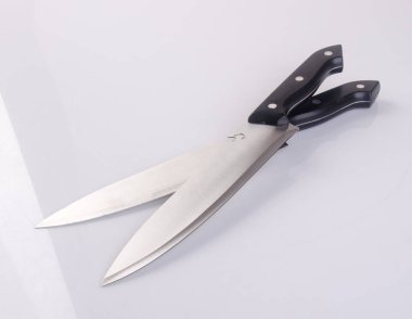 bıçak veya bıçak yakından arka plan üzerinde.