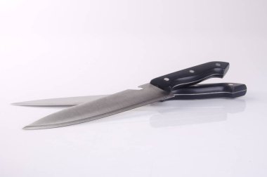 bıçak veya bıçak yakından arka plan üzerinde.