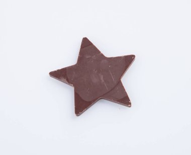 Bir arka plan üzerinde çikolata veya çikolata yıldız.