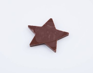 Bir arka plan üzerinde çikolata veya çikolata yıldız.