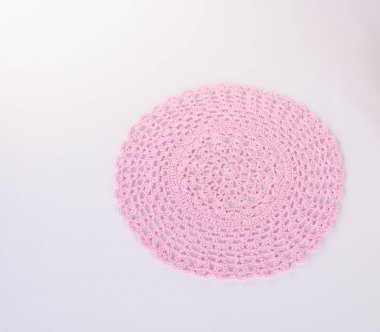 arka plan üzerinde masa mat veya dantel yer mat.