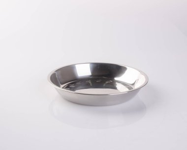 plaka veya paslanmaz çelik gıda plaka üzerinde arka plan.