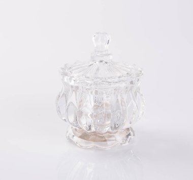 kavanoz veya kristal kavanozun arka planda.