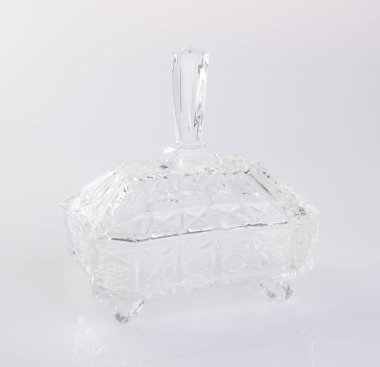 kavanoz veya kristal kavanozun arka planda.