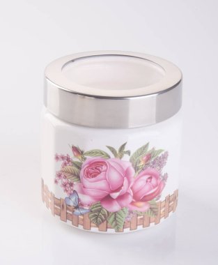 jar veya bir arka plan üzerinde seramik kavanoz.