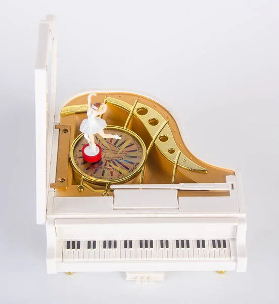 toy music box or piano music box on a background.