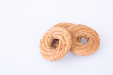 tanımlama bilgisi veya zil bir arka plan üzerinde bisküvi.