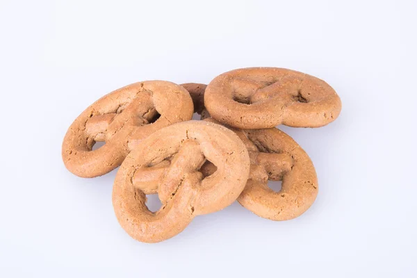 Galleta o galleta pretzel sobre un fondo . —  Fotos de Stock