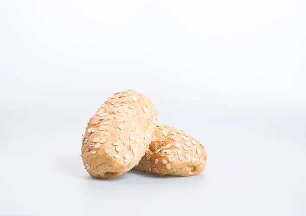 Pão ou pão de aveia no fundo . — Fotografia de Stock