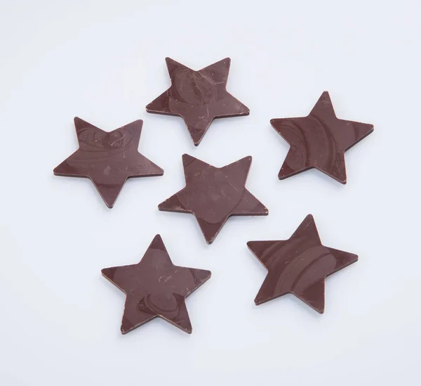 Chocolate or chocolate star on a background. — Stock Photo, Image