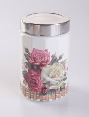 jar veya bir arka plan üzerinde seramik kavanoz.