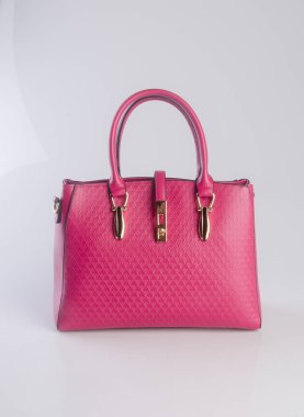 torba ya da arka plan üzerinde kırmızı renk kadın çanta.