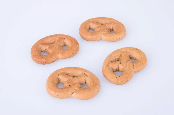 Biscotto o pretzel Biscotto su sfondo . — Foto Stock