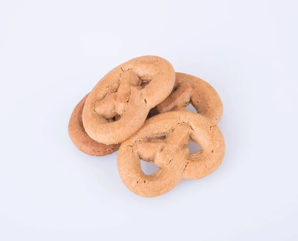 Galleta o galleta pretzel sobre un fondo . —  Fotos de Stock