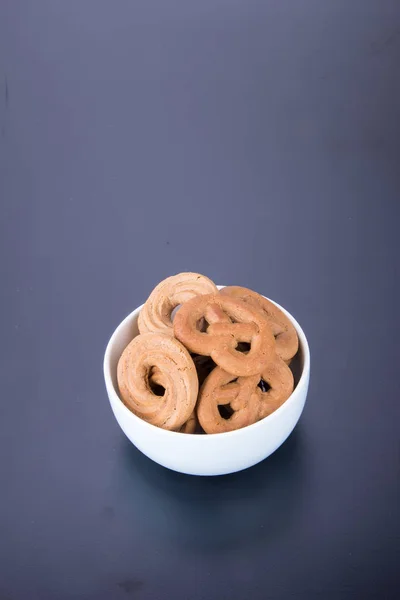 Biscoito ou biscoitos variados em um contexto . — Fotografia de Stock