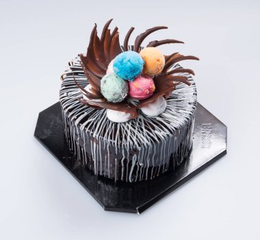 pasta ya da kek için tatil bir arka plan üzerinde.