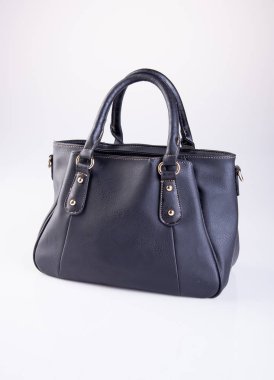 çanta veya bir arka plan üzerinde siyah renkli kadın çanta.