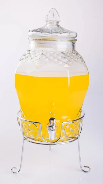 Orange juice in jar on a background. — Stock Photo, Image