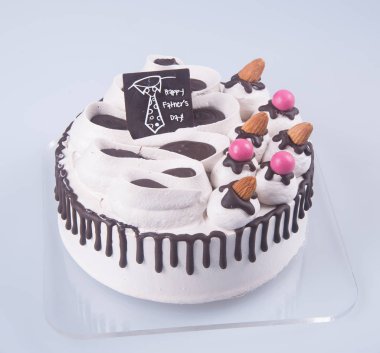 kek veya Babalar günü pasta bir arka plan üzerinde.