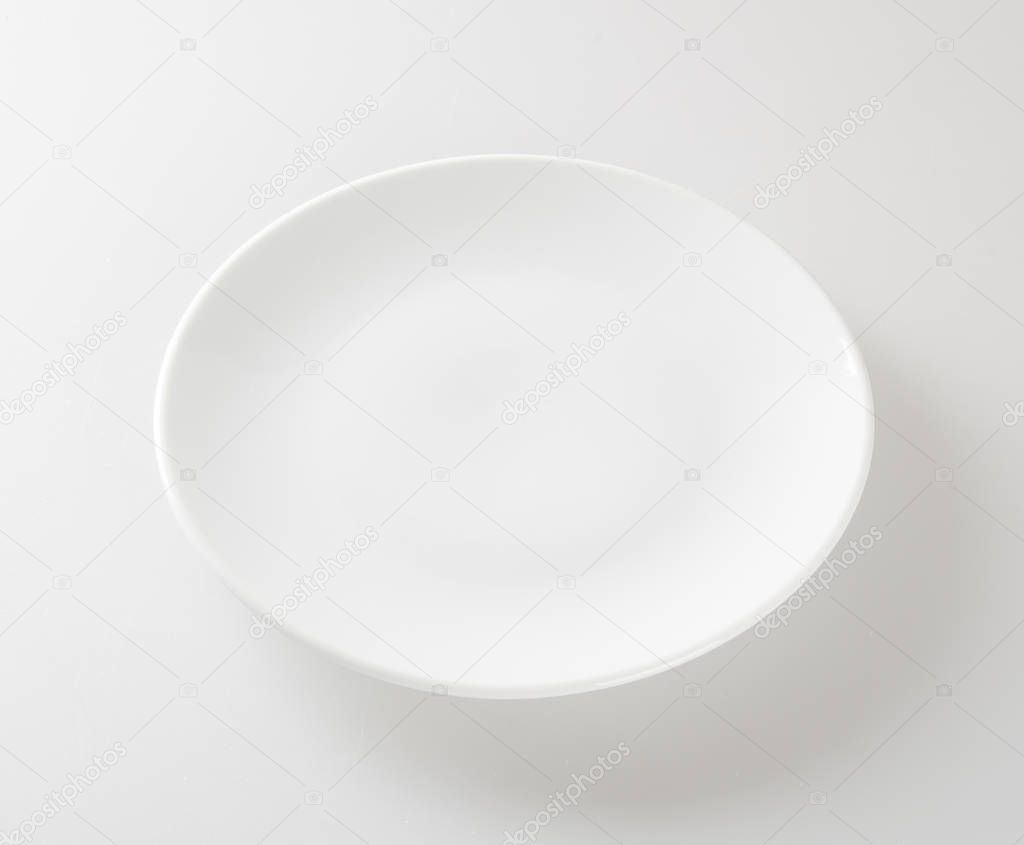 plate or empty plate on a background.