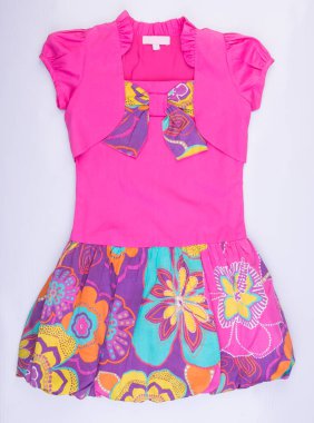 arka plan üzerinde kız çocuk elbise