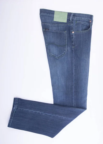 Jeans för män eller blå jeans på en bakgrund. — Stockfoto