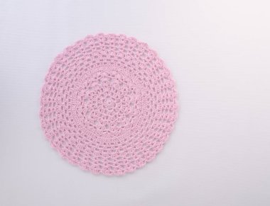 arka plan üzerinde masa mat veya dantel yer mat.