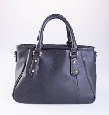 çanta veya bir arka plan üzerinde siyah renkli kadın çanta.