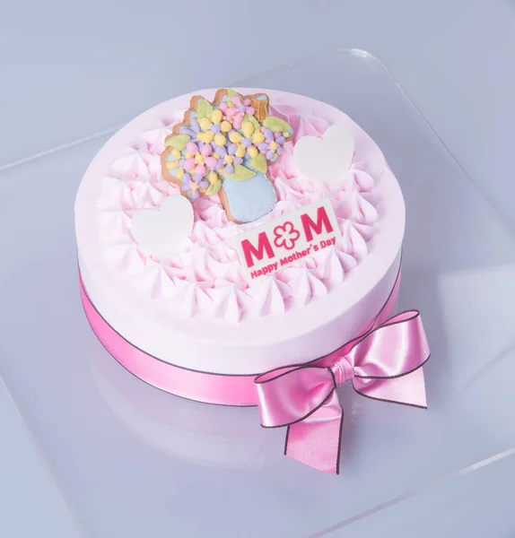 케이크 또는 배경에 생일 케이크. — 스톡 사진