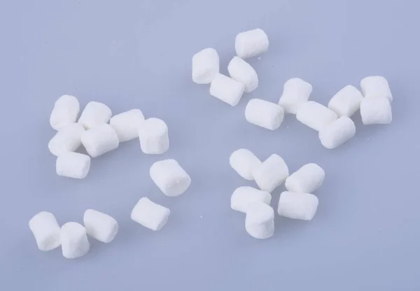 Marshmallows or mini marshmallows on background. — Stock Photo, Image